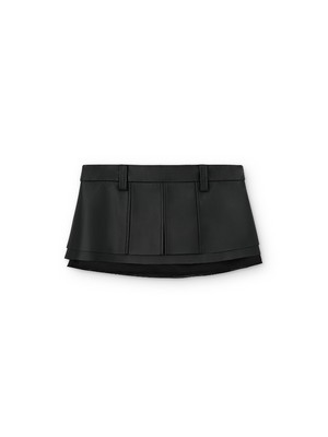 VAHUE-leather_skirt_black_front